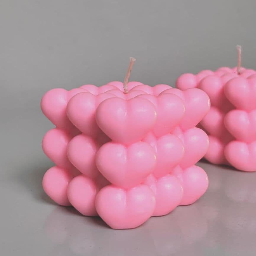 Vela Bubble Corazón